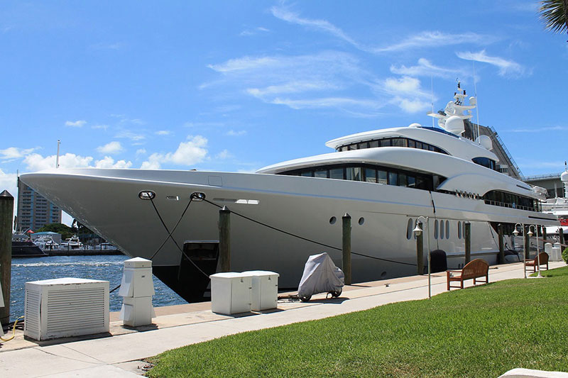 Private Yacht in Marina